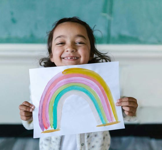 Learning Adventures Girl with Artwork